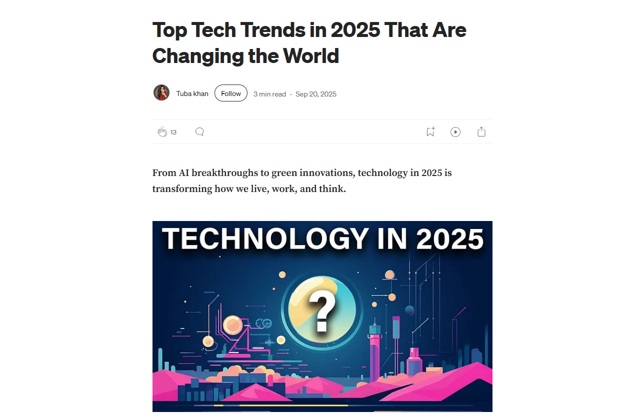 Top Tech Trends in 2025 That Are Changing The World